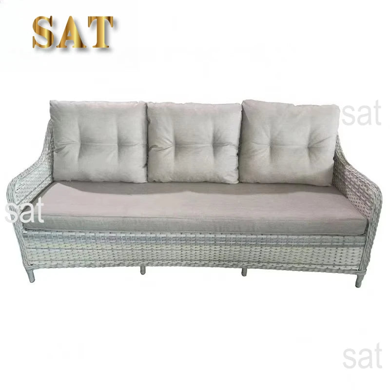 Hot SalesHigh Quality Luxury Fabric Rattan Wicker Sofa Set For Outdoor Garden Courtyard Home Bar Hotel Dining Plastic Garden Fur