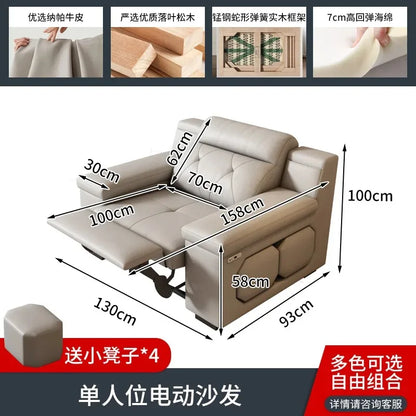 Recliner Luxury Divano Adhd Home Furniture Water Proof Living Room Sofa Armrest Electric Lounges Bedroom Living Room Sofas