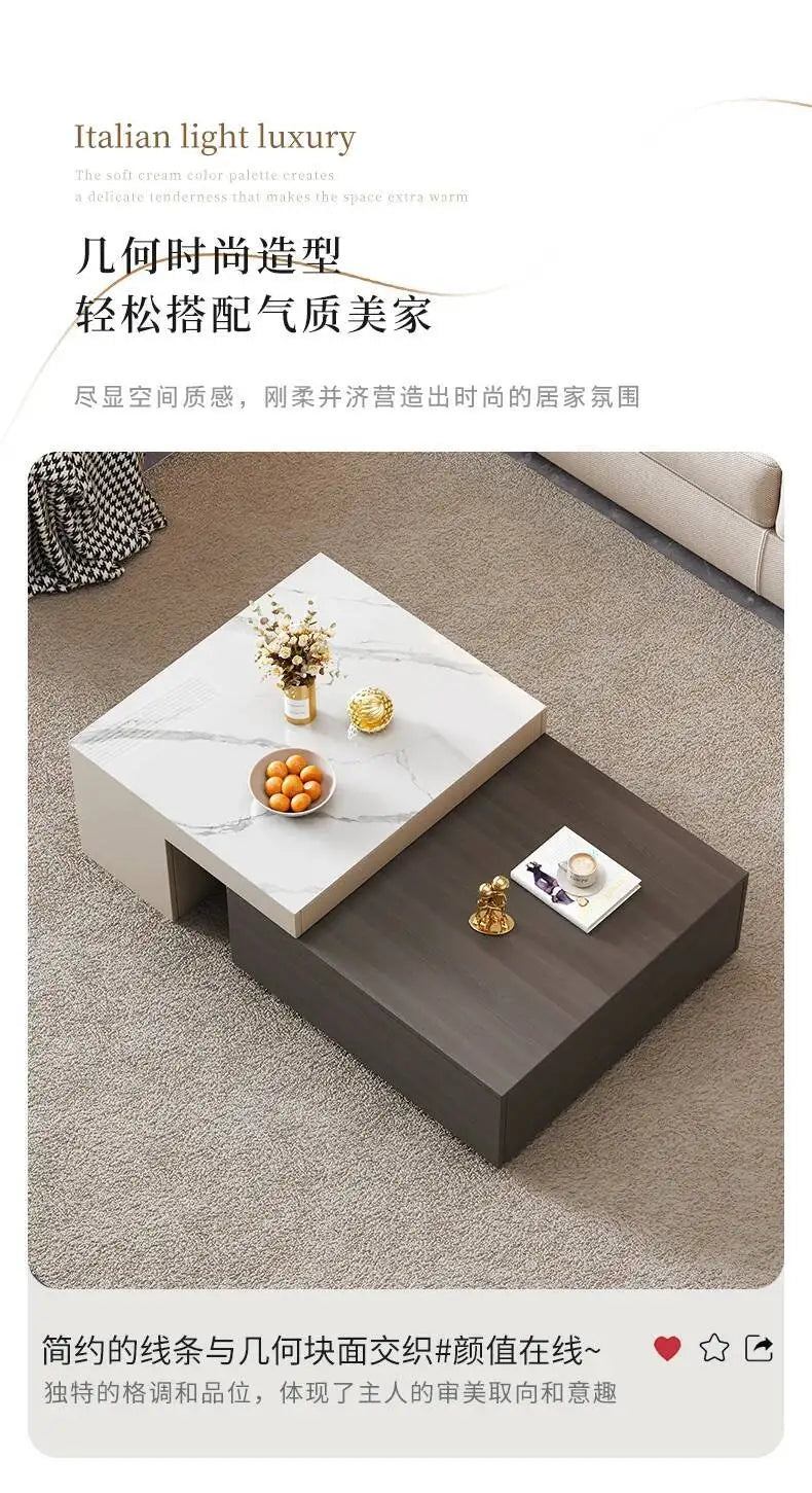 Minimalist Beauty Coffee Tables Italian Rectangular Industrial Trendy Coffee Tables Nordic Classic Mesa De Centro Furniture