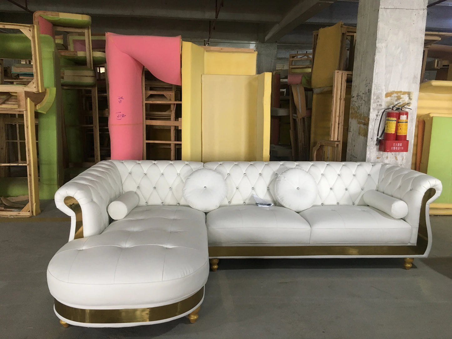 Contemporary C700 Modern Living Room Corner Sofa Set with Massage Feature for Apartment or Mall Furniture