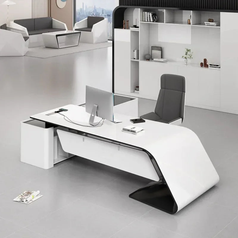 Reliable Writing Study Meeting Office Desks Luxury Drawers Vanity Storage Office Desks Corner Escritorios De Oficina Office Furn