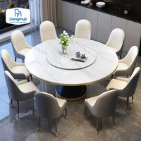 Round Sliding Table Luxury Table Stainless Steel Kitchen Islands Transparent Mesa Comedor Garden Furniture Sliding Dining Wash