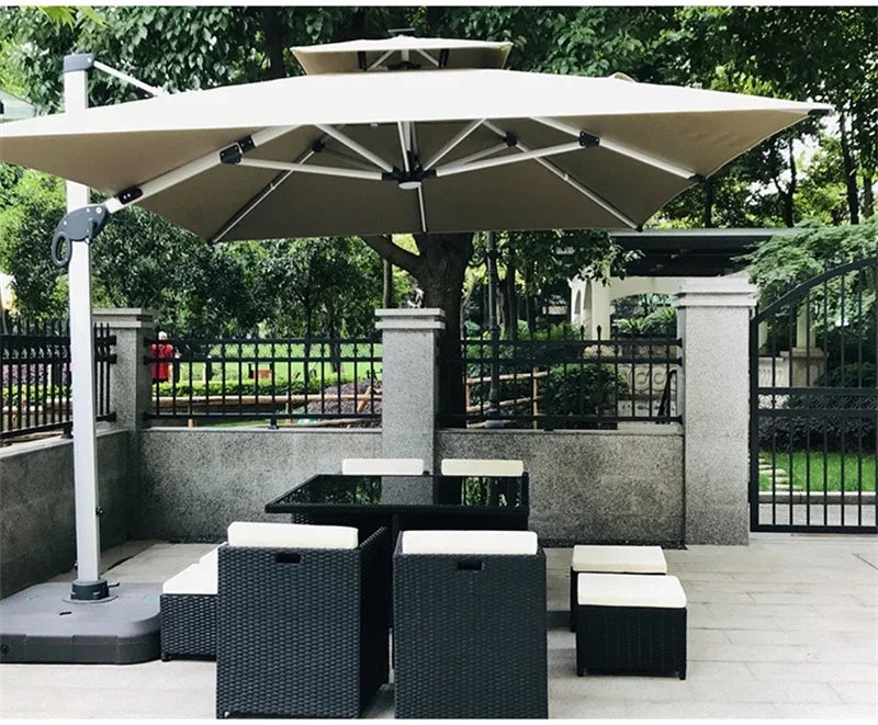 Outdoor Table Chairs Patio Rattan Furniture Set Italian Leisure Open-air Garden Furniture Sets Waterproof and Sun-proof Armchair