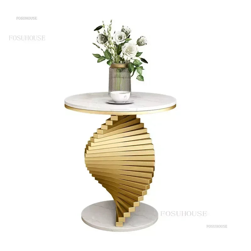Nordic Leisure Bedroom Side Table Modern Marble Coffee Table for Living Room Furniture Nordic Designer Tables