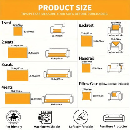 Protector Couch Cover for Sofa for Winter Fur-covered sofa cushion Pet Friendly Anti-slip Sofa Covers for living room