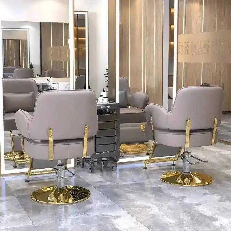 Barber Cutting Chairs Salon Nordic Hair Special Modern Style Barber Chairs Liftable Hairdressing Muebles Commercial Furniture WZ