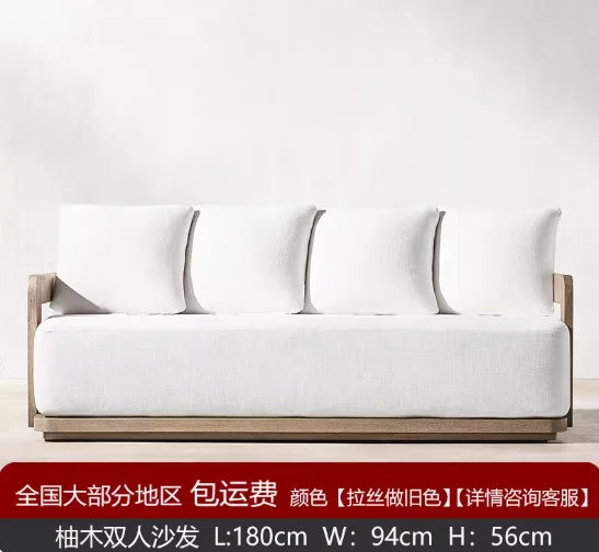 New Design Morden Outdoor Patio Furniture Sofa Set All Weather Waterproof Fabric Aluminum Sofa