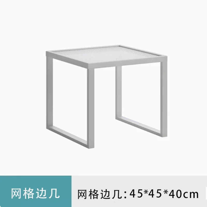 Customized outdoor leisure sofa cafe aluminum alloy lazy sofa coffee table hotel garden balcony villa furniture