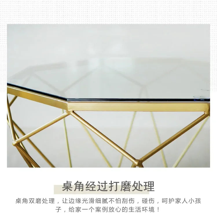 S Nordic Aesthetic Coffee Table Clear Simple Unique Designer Decoration Side Table Standing Lounge Couchtisch Salon Furniture