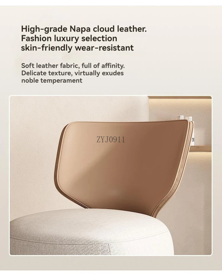 Creative small fabric cover high elasticity sponge filled casual fabric living room chair with wooden backrest