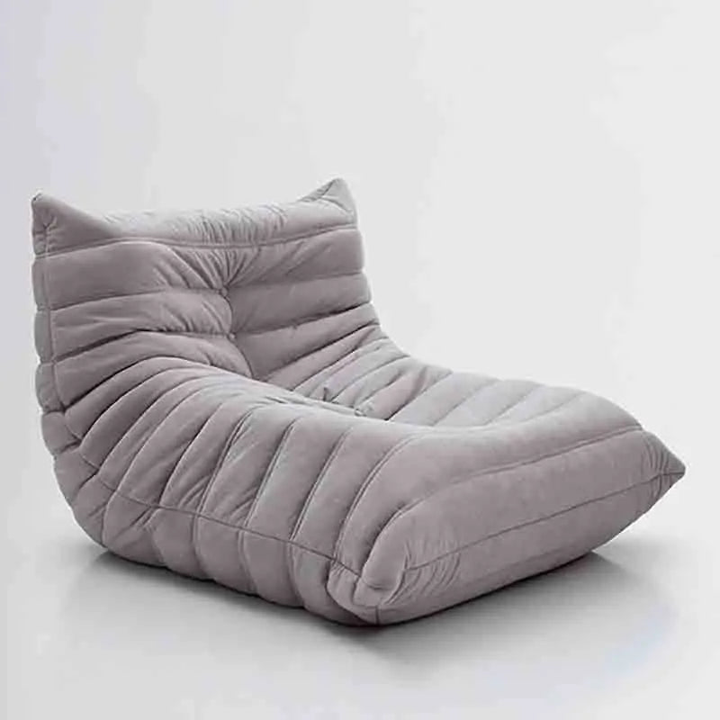 Single Seated Foam Sofa Armless Floor Sofa Lazy Couch Living Room Bedroom Balcony Leisure Chair Reading Chair Fireside Chair