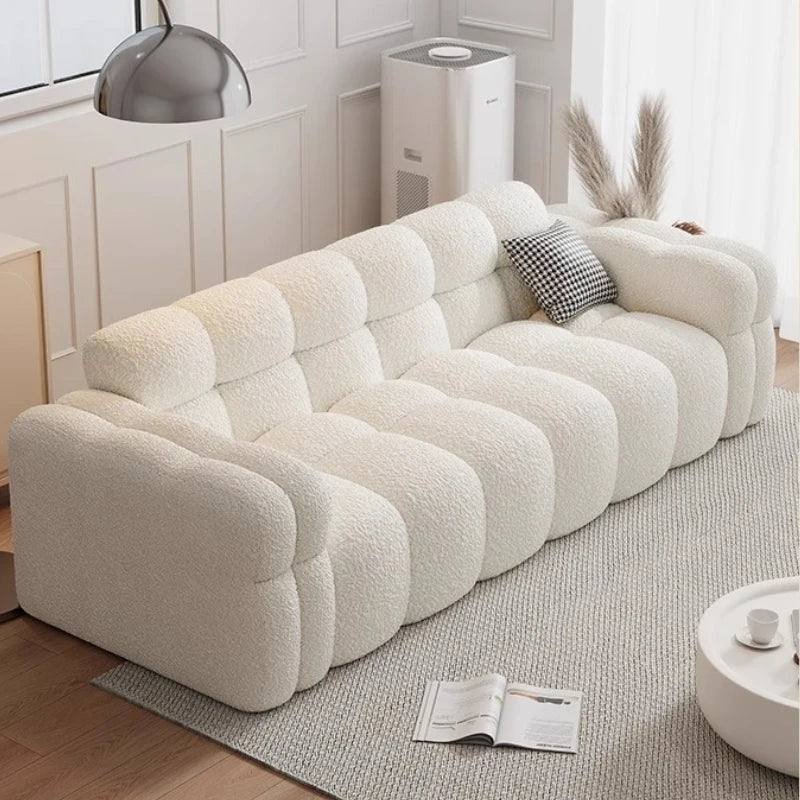 Apartment Lounge Sofas Comfortable Minimalist Large Soft Sofa Floor Apartment Romantic Elegant Ergonomic Divano Trendy Furniture