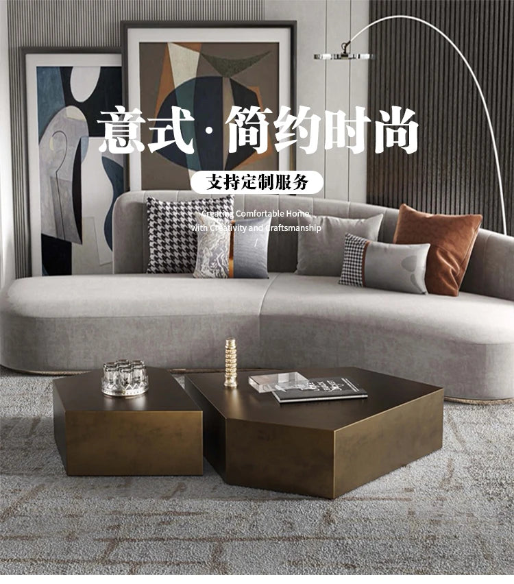 Glam Simple Coffee Table Ornaments Frame Design Storage Coffee Table Modern Aesthetic Meubles De Salon House Accessories