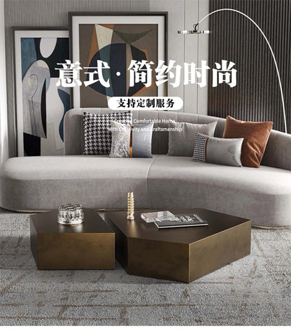 Glam Simple Coffee Table Ornaments Frame Design Storage Coffee Table Modern Aesthetic Meubles De Salon House Accessories