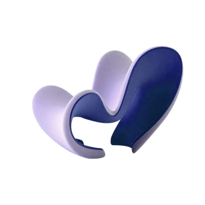 Nordic creative love FRP living room recliner model room special-shaped fabric single chair leisure chair