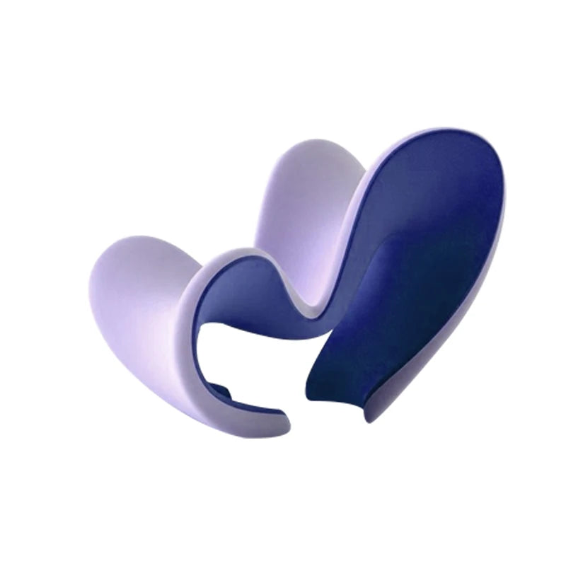 Nordic creative love FRP living room recliner model room special-shaped fabric single chair leisure chair