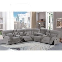 Recliner Sofa Set Hot Selling Modern Design Comfortable Leather Extendable Wood Frame Living Room Furniture Couch 7014