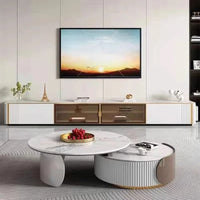 Unique Aesthetic Coffee Tables Marble European Glam Nordic Luxury Trendy Coffee Tables Round Modern Mesas Living Room Furniture