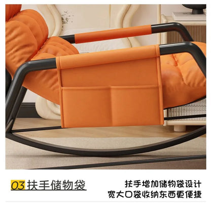 Recliner Rocking Chair Sitting and Sleeping Dual-purpose  Lunch Break Chair Balcony Home Leisure Lazy Sofa Chair Ergonomic