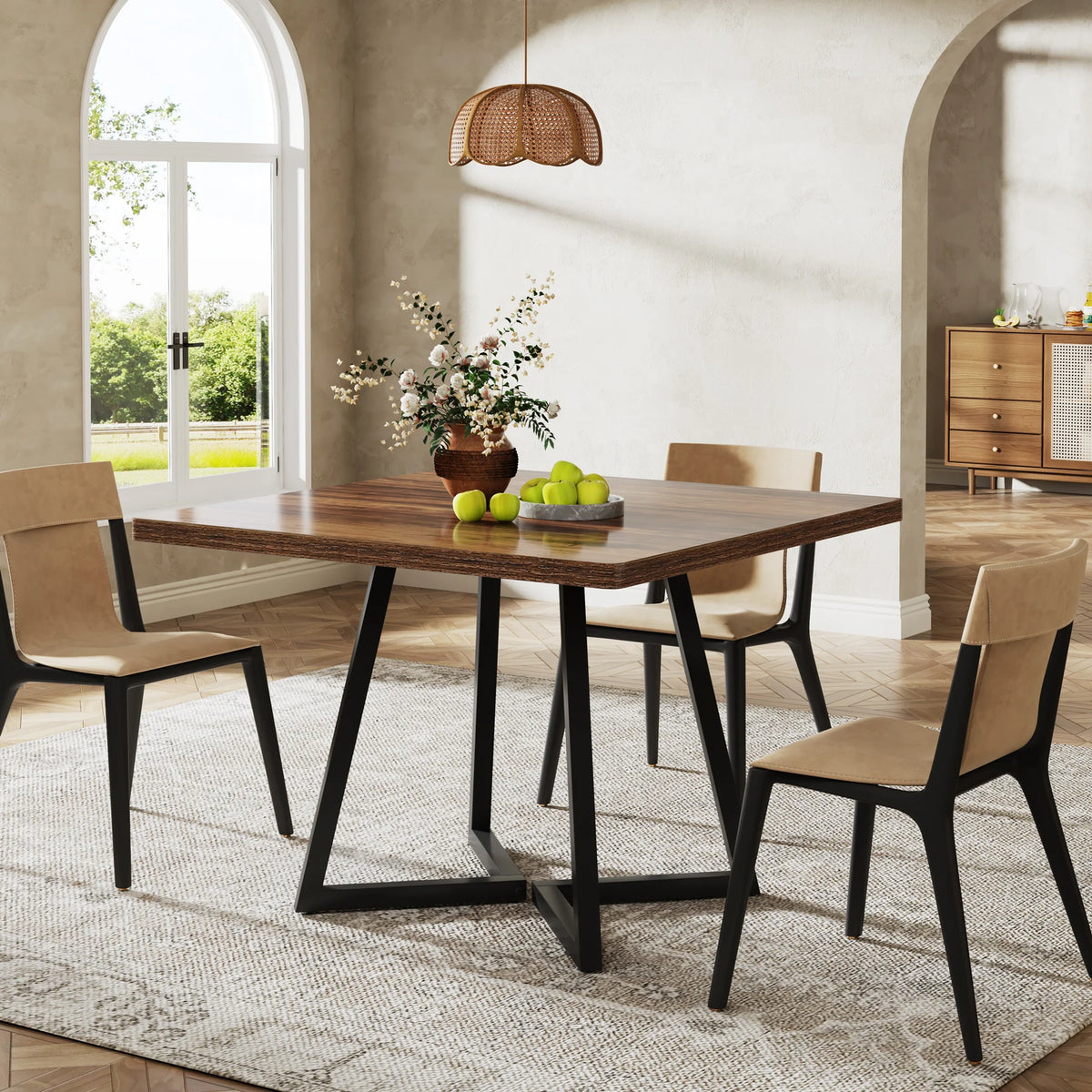 Tribesigns Square Dining Table for 4, 31.5