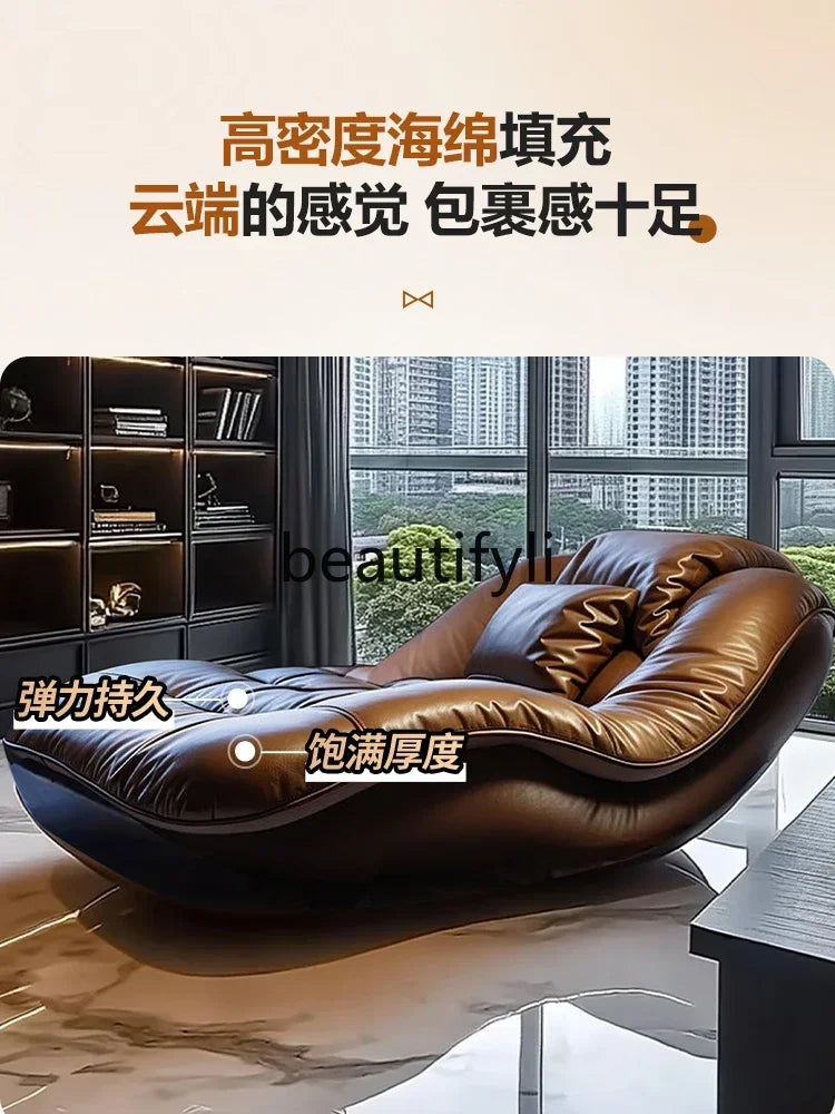 CSofa Lazy Chair High-end leather reclining reclining reclining chair in master bedroom C6601