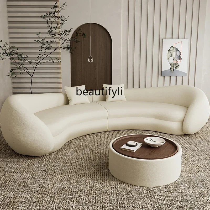 YH8  Italian light luxury semi-circular curved sofa special-shaped senior designer beauty salon hotel reception