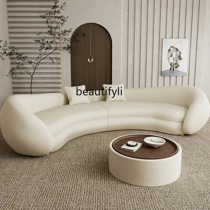 YH8  Italian light luxury semi-circular curved sofa special-shaped senior designer beauty salon hotel reception