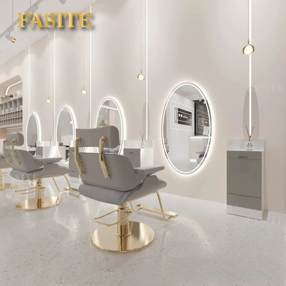 Beauty Barber Shop Mirror Frameless Barber Shop Internet celebrity hair salon
