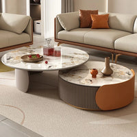 Unique Aesthetic Coffee Tables Marble European Glam Nordic Luxury Trendy Coffee Tables Round Modern Mesas Living Room Furniture