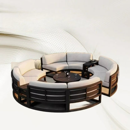 Customizable Outdoor Leisure Courtyard Villa Garden Outdoor Combination Waterproof Sunscreen Rattan Sofa