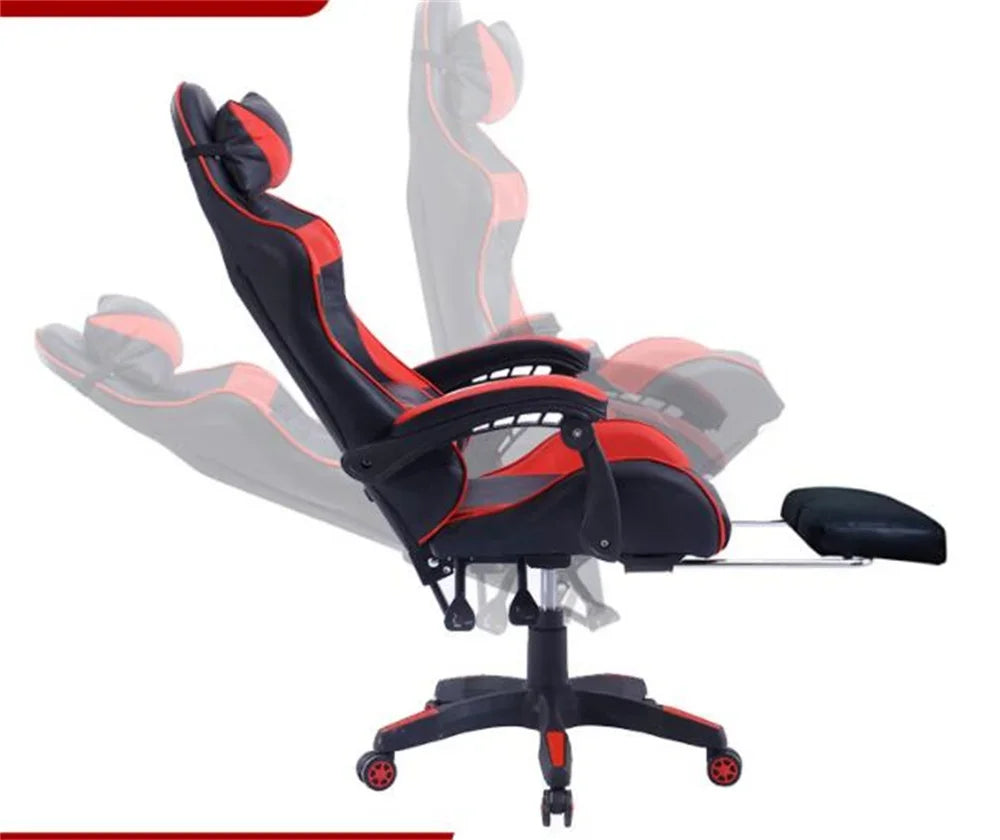 1 X Office Gaming Chair Lumbar Support Swivel Desk Armchair Wheels Office Home Chair Professional LOL Computer WCG