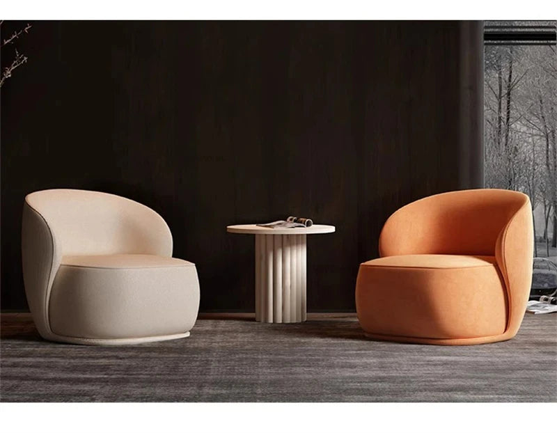 Creative Velvet Living Room Chairs Italian Living Room Furniture Hotel Cafe Leisure Designer Armchair Home Backrest Dining Chair