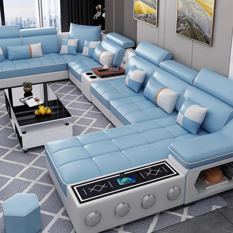 Modernes sektional nordisches L-Form-Sonnensofa-Set Stoffcouch Wohnzimmer-Sofas