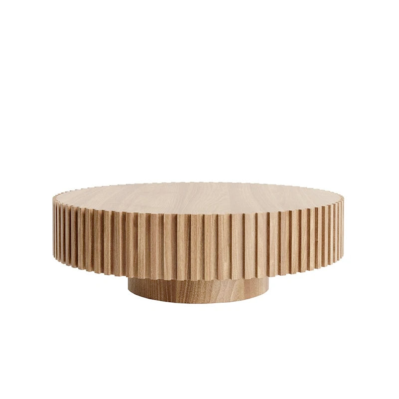 Modern luxury living room furniture coffee table round living room furniture hotel lobby center wooden coffee table