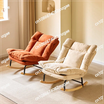 Single sofa  Living room lazy rocking chair Reclining  Adult rocking chair