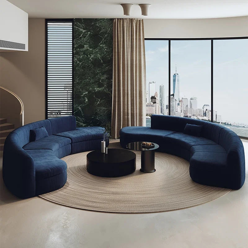 Semicircular curved special-shaped sofa beauty salon sales office hotel business hall rest area reception area negotiation