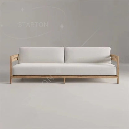Garden Sofa Teak Wood Sofa Set Outdoor Furniture Teak Wood Patio Sofa and Coffee Table Set
