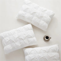 Sondeson Luxury White 100% Goose Down Pillow Down-proof Queen King 100% Cotton Bedding 3D Style