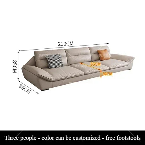 Living Room Sofas Modern  Puffs Relaxing Design Luxury Sofa Elegant Recliner Home Furniture