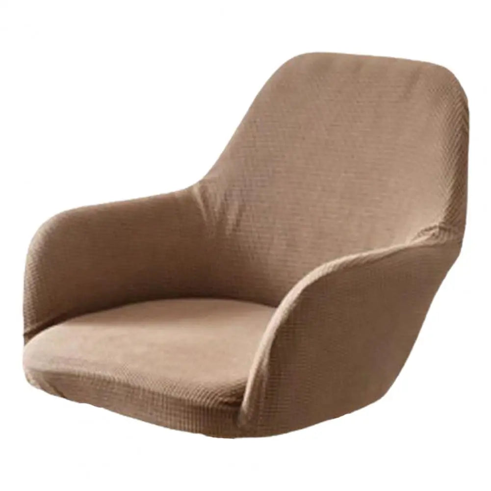 Dining Chair Cover Stretch Wedding Chair Protector Elastic Chair Cover Non-fading Solid Color Slipcover Soft Wear for Curved