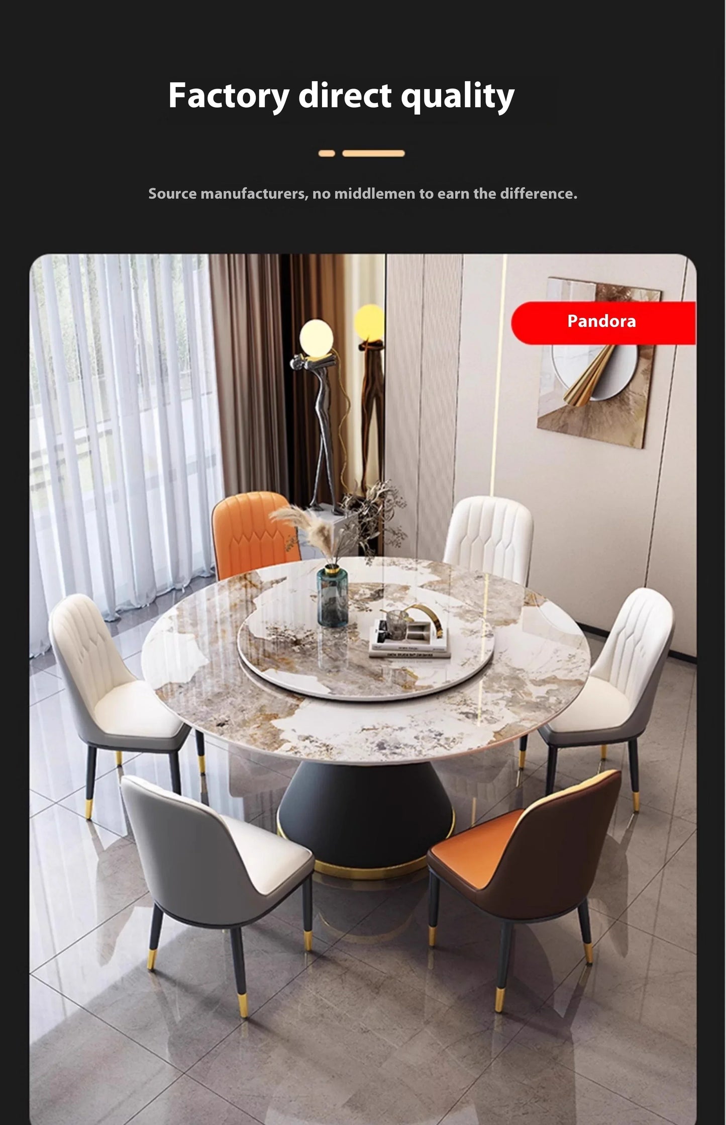 Round Sliding Table Luxury Table Stainless Steel Kitchen Islands Transparent Mesa Comedor Garden Furniture Sliding Dining Wash