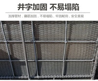 Outdoor rattan tables and chairs balcony rattan sofa courtyard leisure rattan art