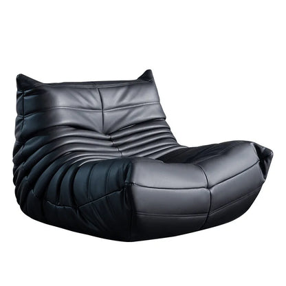 Togo caterpillar sofa leisure small apartment bedroom living room can sleep lazy sofa cream wind single recliner
