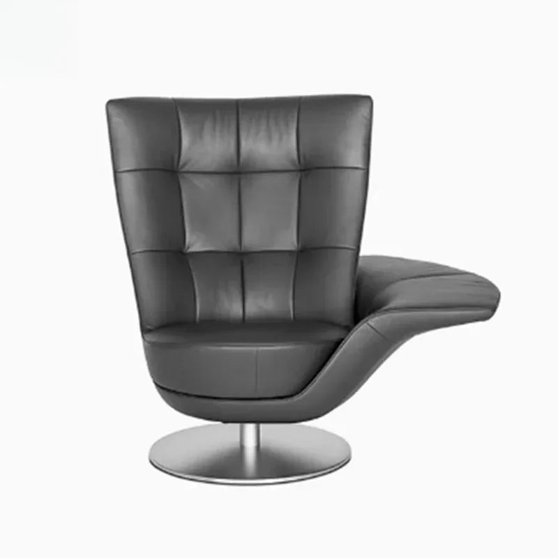 Italian modern designer leisure single chair backrest hotel reception leisure storage armrest rotating sofa chair