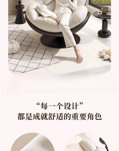 Lazy sofa rotating eggshell chair, rocking reclining chair, balcony home sleeping and leisure single sofa nest chair