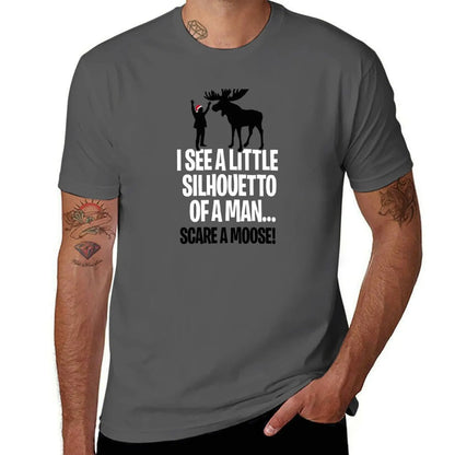 little I t man silhouetto T-Shirt Rock shirt t man personalised shirts Moose Christmas see graphic a scare Music a of a for