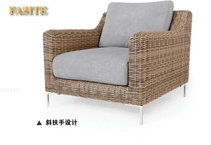Outdoor rattan sofa outdoor rattan garden homestay sofa furniture