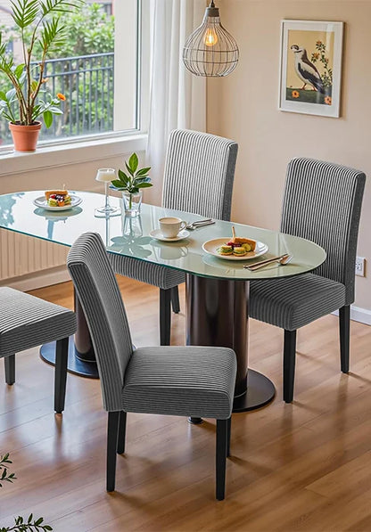 Furmax Modern Style Dining Chair Mid Century Modern DSW Chair, Shell Lounge Plastic Chair for Kitchen Chairs Set of 4(White)