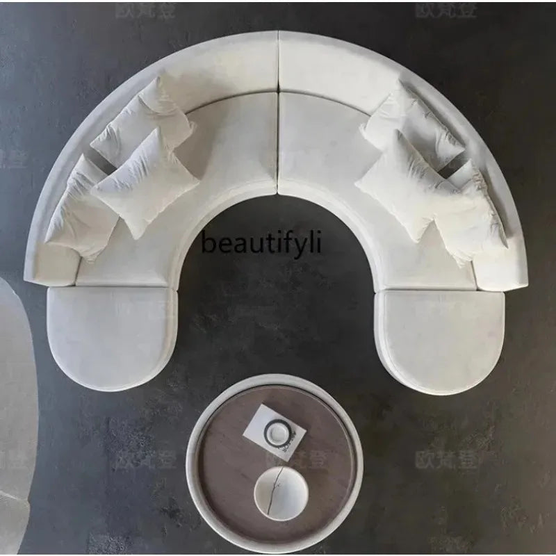 A029   Semicircular curved sofa Special-shaped designer's office Beauty salon Hotel lobby rest area Reception and negotiation