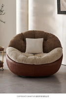 Italian light luxury patent designer lazy lounge sofa chair, Nordic modern simple style living room balcony lounge chair